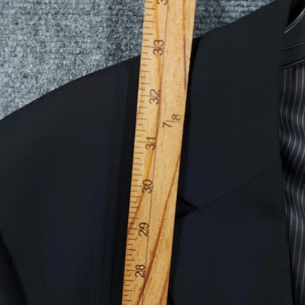 Black Brown 1826 Suit Jacket Mens 42L Black Wool Lord & Taylor Formal Business